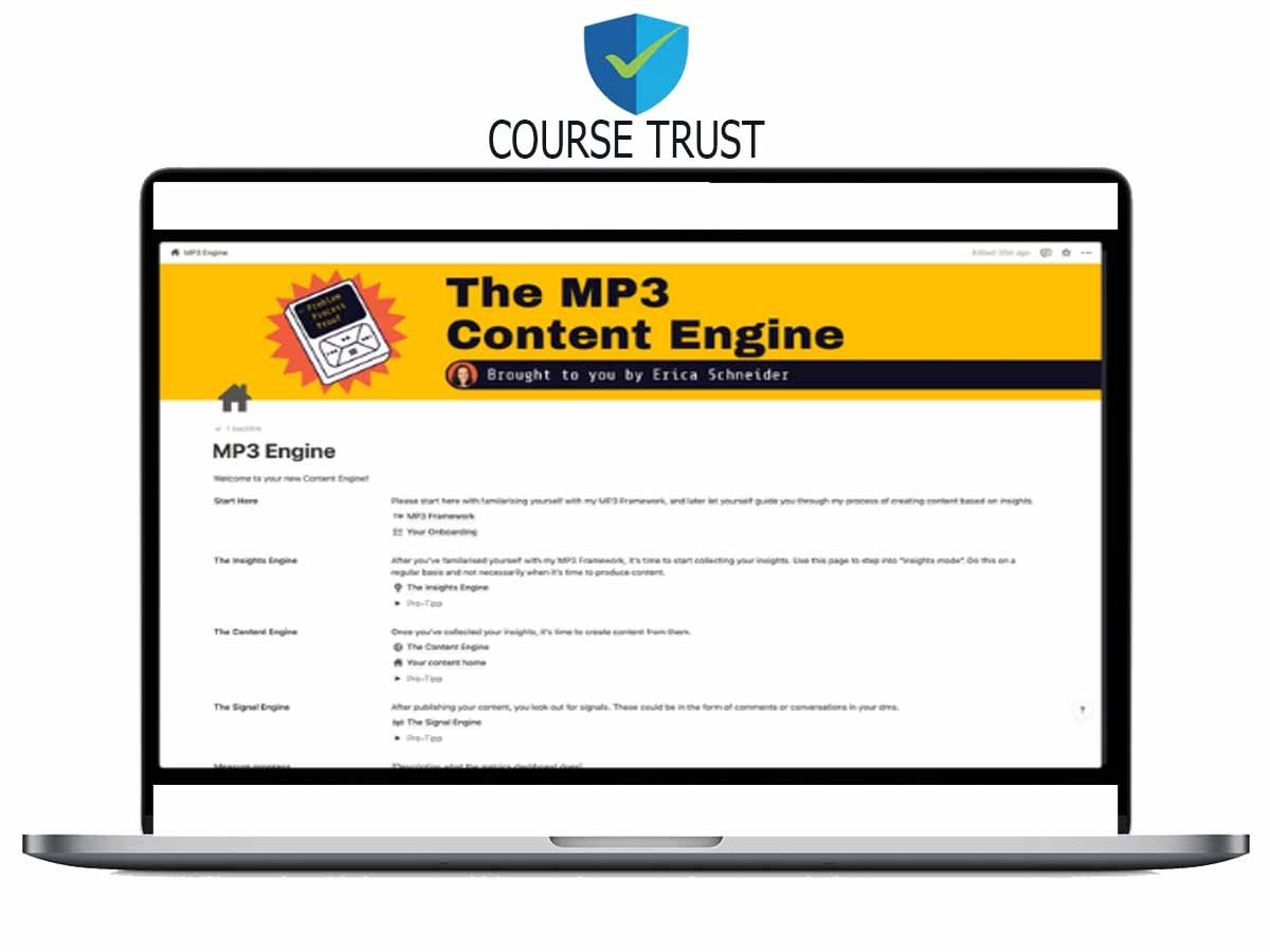 Erica Schneider – The MP3 Content Engine Download