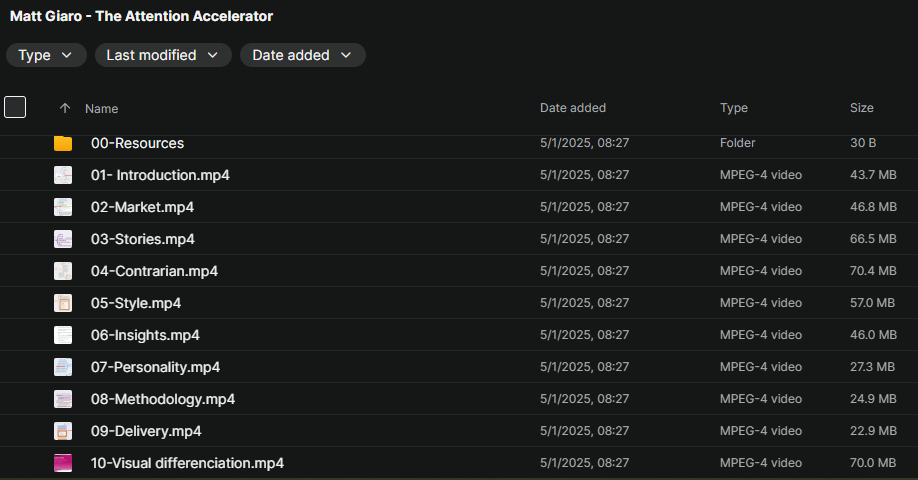 Matt Giaro – The Attention Accelerator Download