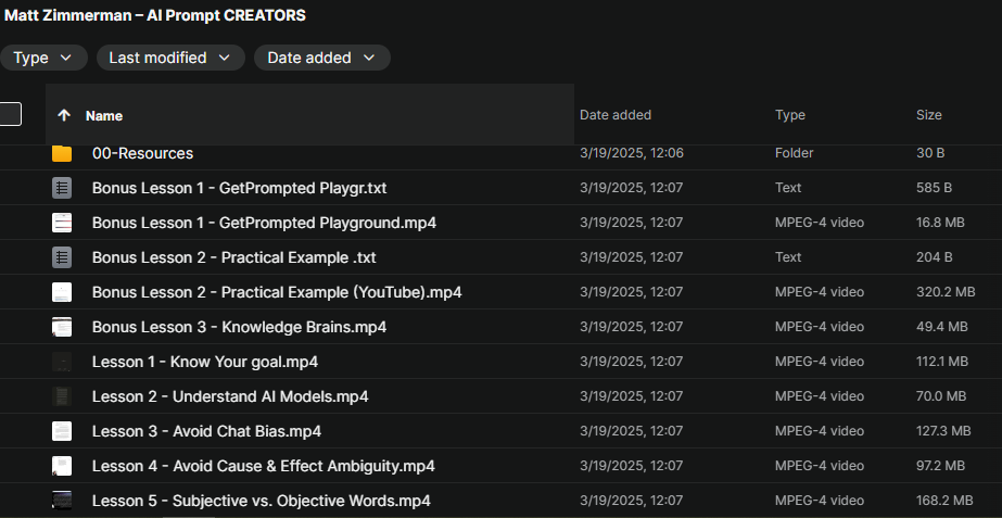 Matt Zimmerman – AI Prompt CREATORS Download