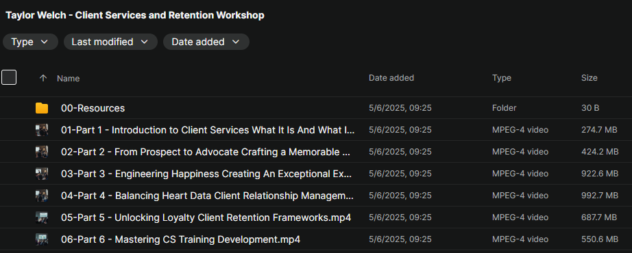Taylor Welch – Client Services and Retention Workshop Download