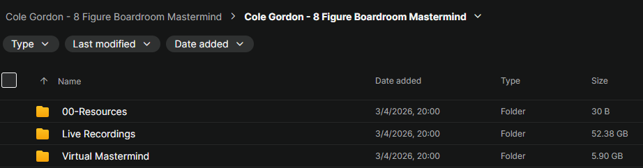 Cole Gordon – 8 Figure Boardroom Mastermind Download