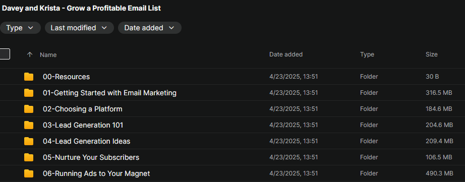 Davey and Krista – Grow a Profitable Email List Download