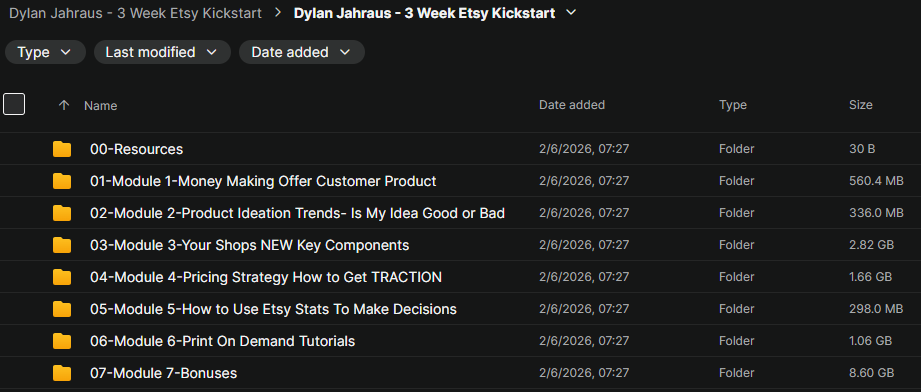 Dylan Jahraus – 3 Week Etsy Kickstart Download