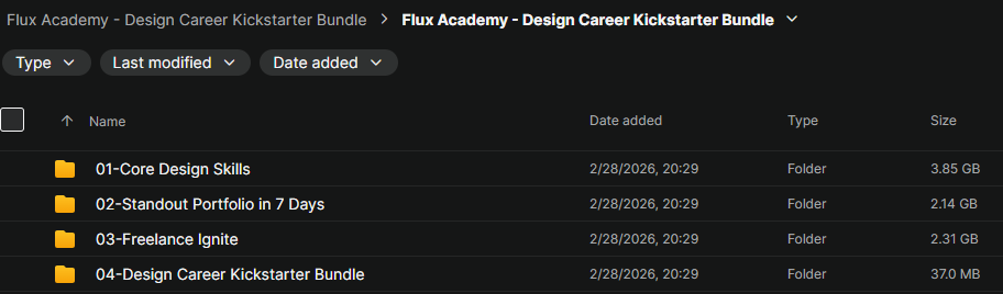 Flux Academy – Design Career Kickstarter Bundle Download