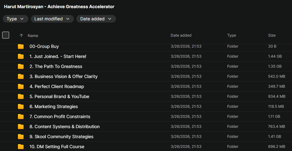 Harut Martirosyan – Achieve Greatness Accelerator Download