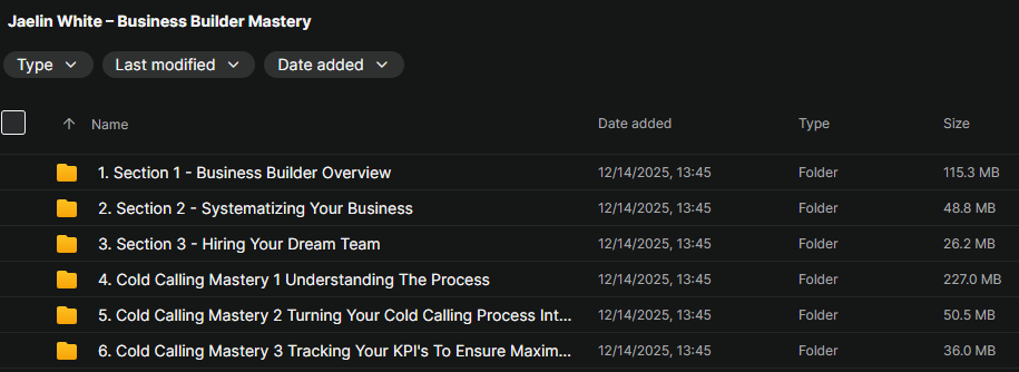 Jaelin White – Business Builder Mastery Download