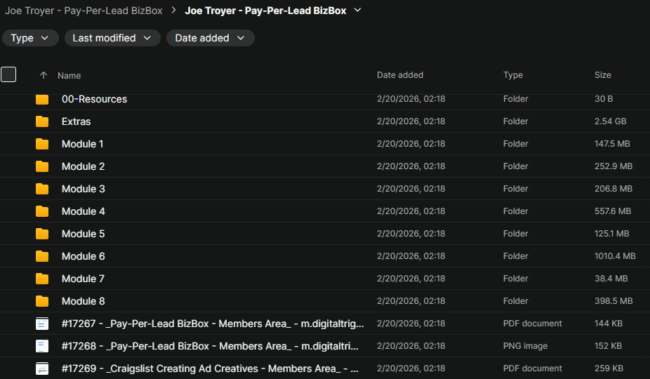 Joe Troyer – Pay-Per-Lead BizBox Download