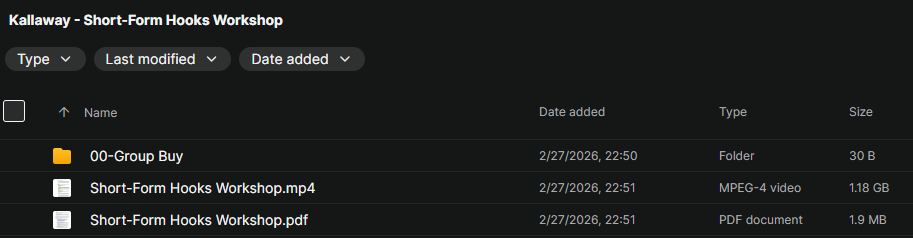 Kallaway – Short-Form Hooks Workshop Download