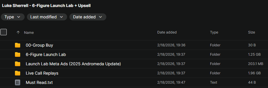 Luke Sherrell – 6-Figure Launch Lab + Upsell Download