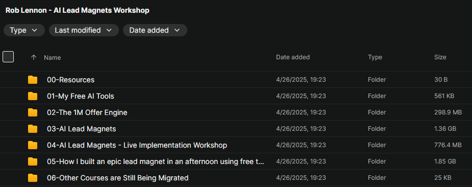 Rob Lennon – AI Lead Magnets + Workshop Download
