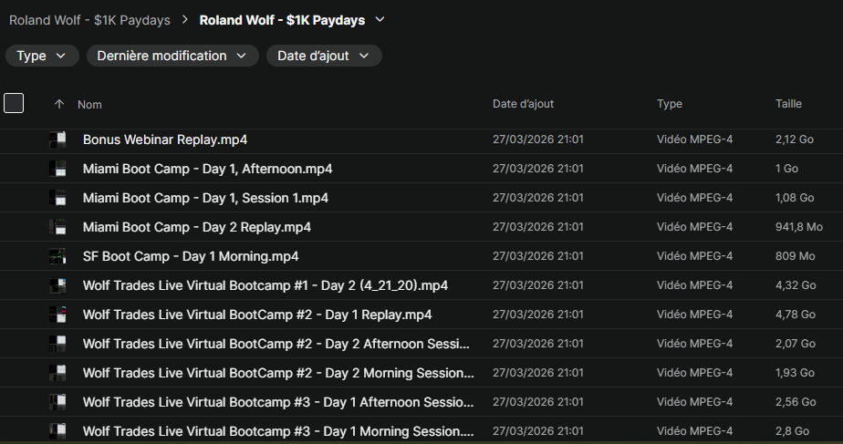 Roland Wolf – $1K Paydays Download