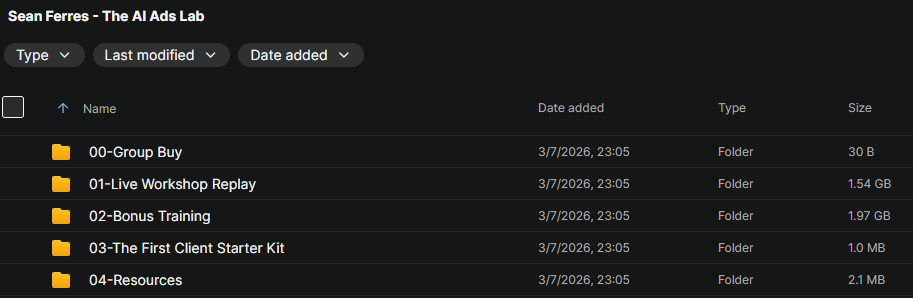 Sean Ferres – The AI Ads Lab Download