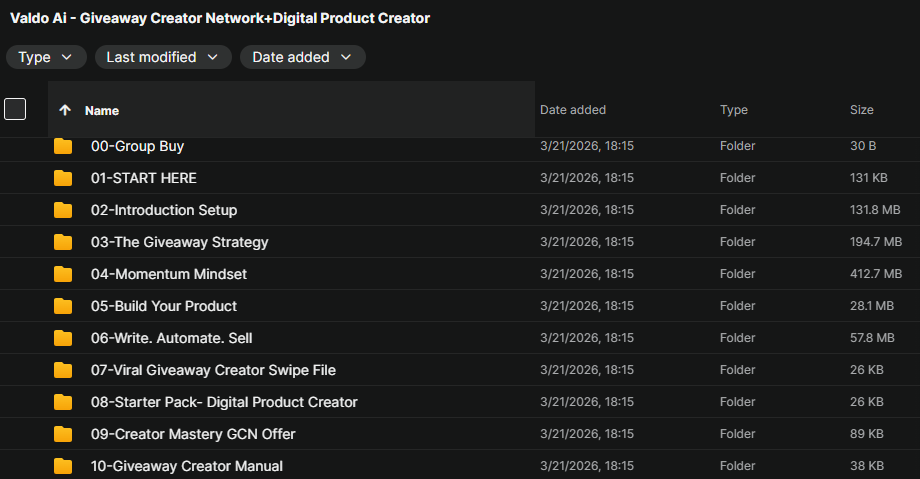 Valdo Ai – Giveaway Creator Network+Digital Product Creator Download
