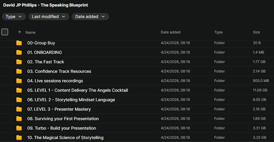 David JP Phillips - The Speaking Blueprint