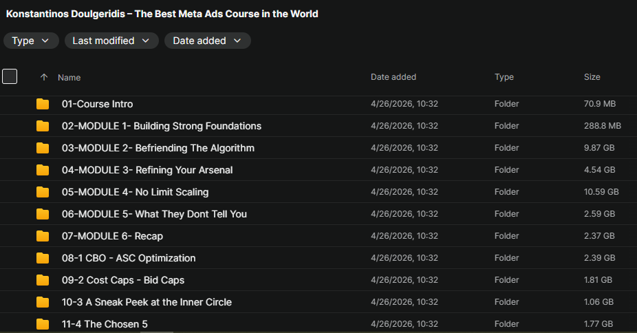 Konstantinos Doulgeridis – The Best Meta Ads Course in the World