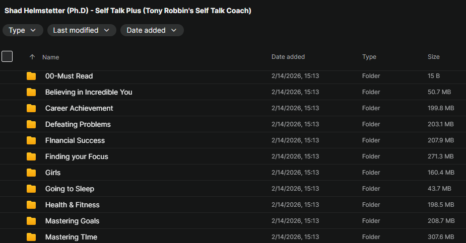 Shad Helmstetter (Ph.D) – Self Talk Plus (Tony Robbin’s Self Talk Coach) Download