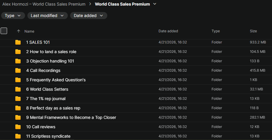 Alex Hormozi – World Class Sales Premium Download