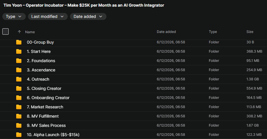 Tim Yoon – Operator Incubator – Make $25K per Month as an AI Growth Integrator Download